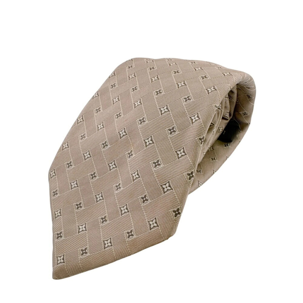 LOUIS VUITTON Monogram Tie, Beige